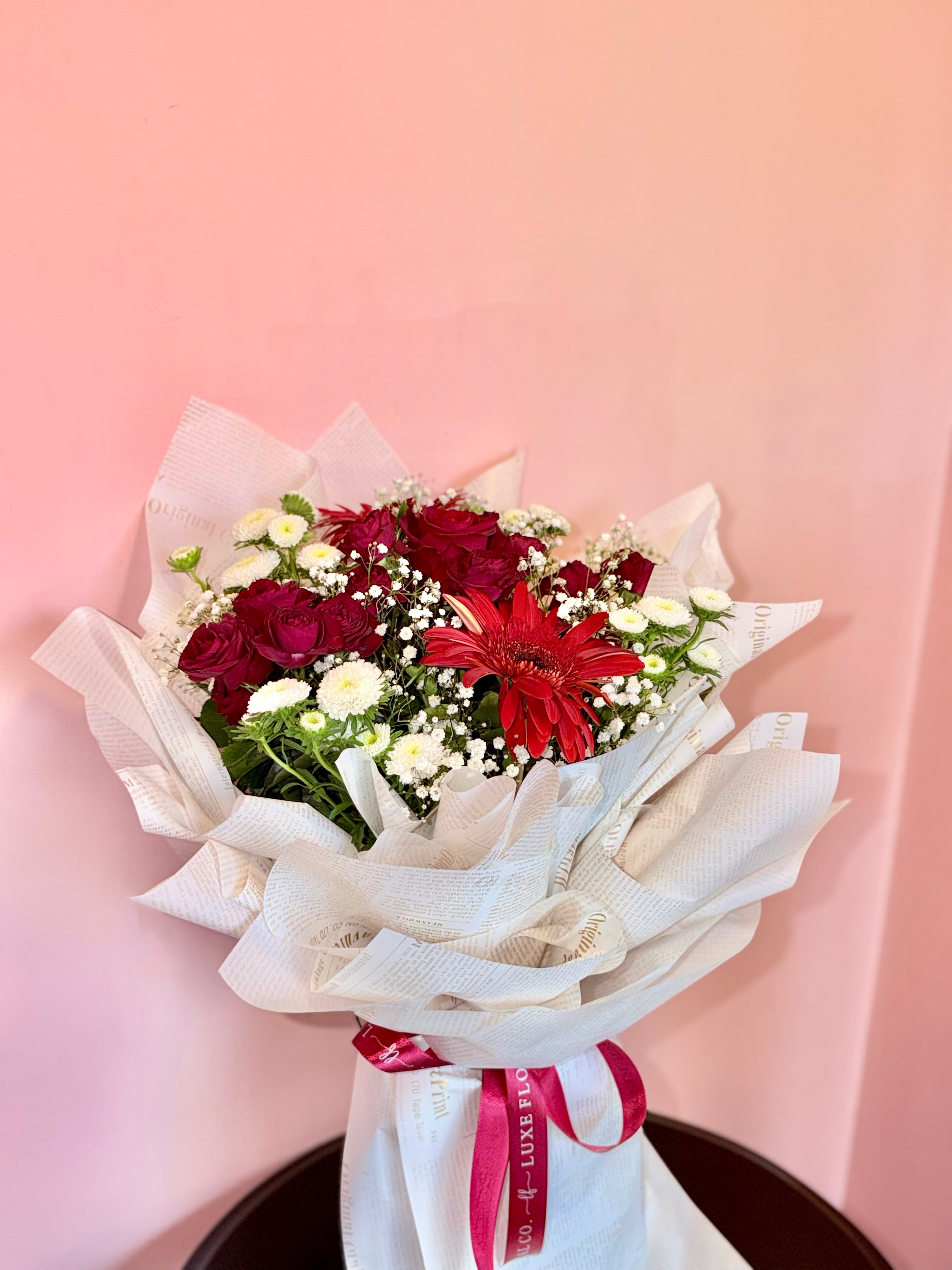 Crimson Paper Bloom