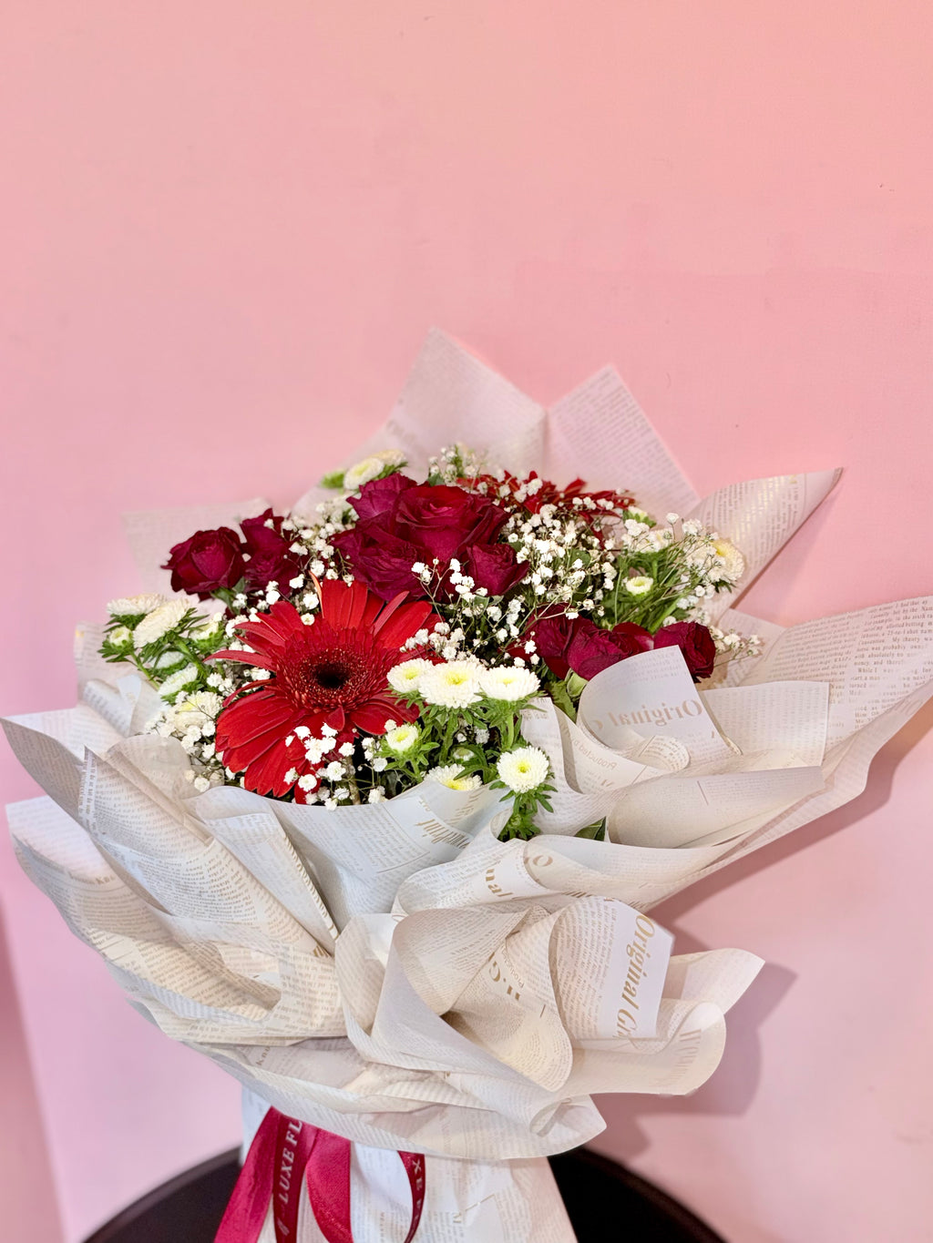 Crimson Paper Bloom