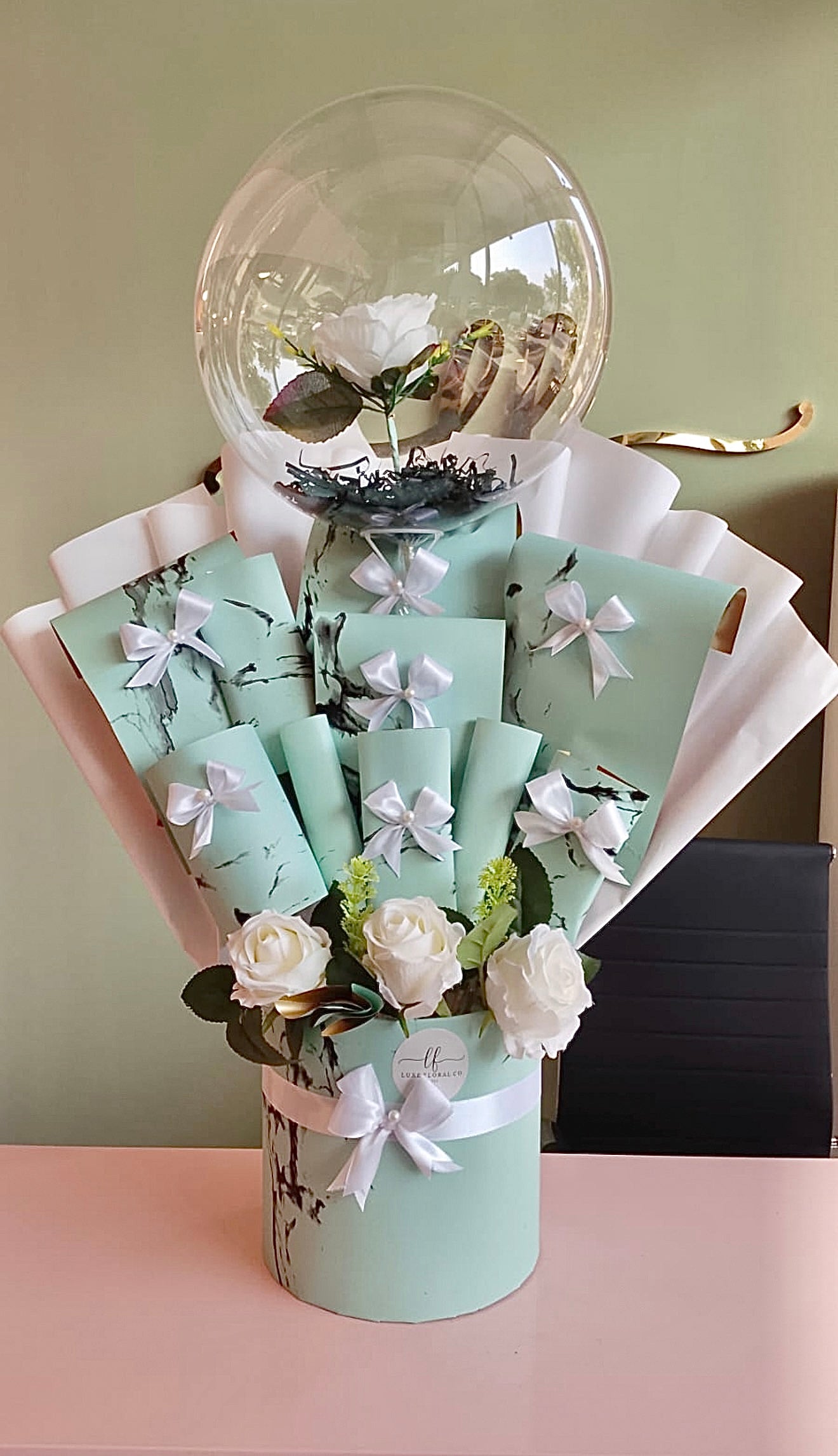 Chocolate Box with Balloons